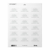 Chic Script Future Mr. White Wedding Address Adressaufkleber (Vorne)