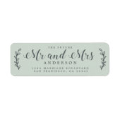 Chic Script Future Mrs. Green Rücksendeadresse (Vorne)