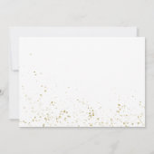 Chic Script Grad Ankündigung Gold Glitzer Foto (Rückseite)