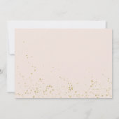 Chic Script Grad Ankündigung Gold Glitzer Foto (Rückseite)