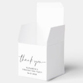 Chic Script Graduation Party Danke Geschenkschachtel (Geöffnet)