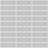 Chic Script Gray Wedding Guest Address Labels (Vorderseite)