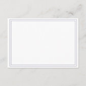 Chic Script Green Foliage Hochzeitsinformationen Begleitkarte (Rückseite)