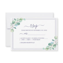 Chic Script Green Foliage Wedding