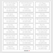 Chic Script Guest Address Labels (Blatt)