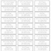 Chic Script Guest Address Labels (Vorderseite)