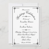 Chic Script in einem UAWG E-Mail-Website Hochzeit Einladung (Vorderseite)