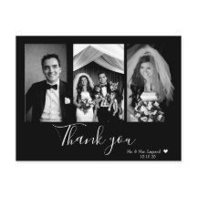 Chic Script Lettered Wedding Vielen Dank