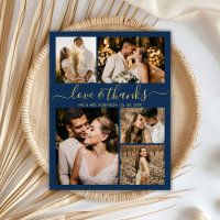 Chic Script-Liebe und danke Hochzeit danke Ihnen P