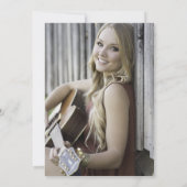 Chic Script Modern Foto Brautparty Einladung (Rückseite)