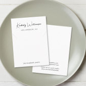 Chic Script Necklace Display Card Visitenkarte