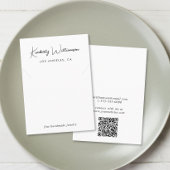 Chic Script Necklace Juwelier Display Card Visitenkarte