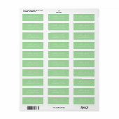 Chic Script Neo Mint Wedding Rücksendeadresse (Vorne)
