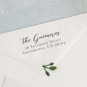 Chic Script-Neuauflagen oder Hochzeitsskripte-Rück Gummistempel