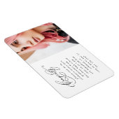 Chic Script One Foto Graduation Party Magnet (Rechte Seite)