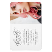 Chic Script One Foto Graduation Party Magnet (Vertikal)