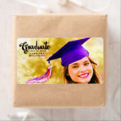 Chic Script Personalisiert Foto Abschluss (Insitu)