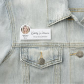 Chic Script Professionelles Foto Namensschild (Beispiel)