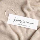 Chic Script QR Code Closing Hang Tag