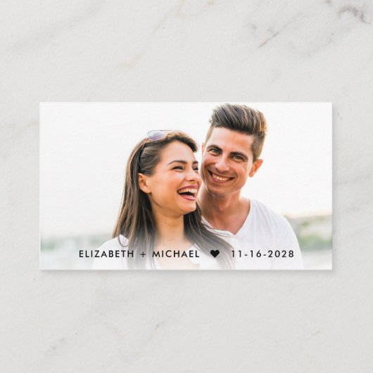 Chic Script QR Code Wedding RSVP Begleitkarte (Rückseite)