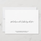 Chic Script Save the Date Foto (Rückseite)