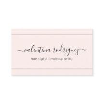 Chic Script Signature Blush Pink und Black Modern