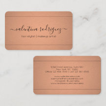 Chic Script Signature Kupfer-Imitate Minimalistisc