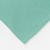 Chic Script Typografie Personalisiert Moderne Aqua Fleecedecke (Ecke)