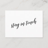 Chic Script Typografie Wir haben Handout-Karte ver Visitenkarte (Rückseite)