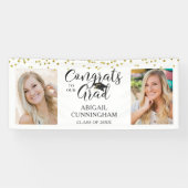Chic Script Typografy GLÜCKWUNSCHS GRAD Foto Banne Banner (Horizontal)
