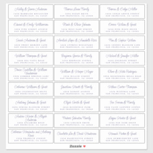 Chic Script Wedding Guest Address Labels