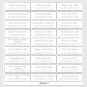 Chic Script Wedding Guest Address Labels (Blatt)