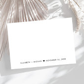 Chic Script Wedding RSVP Karte