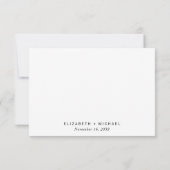 Chic Script Wedding RSVP Karte (Rückseite)