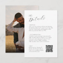 Chic Script Wedding Rsvp und Gehäuse Karte