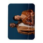 Chic Script Wedding Save the Date Foto Magnet (Vertikal)