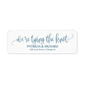 Chic Script Wir binden die Rücksendeadresse des Kn (Vorne)