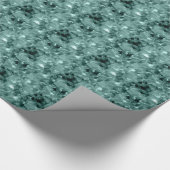 Chic Sea Green abstrakt Geschenkpapier (Ecke)