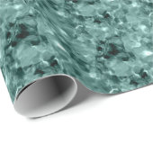 Chic Sea Green abstrakt Geschenkpapier (Rolleneckpunkt)