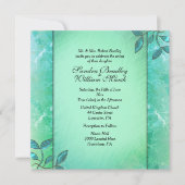 Chic Sea Green Columns Einladung (Vorderseite)