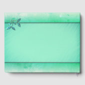 Chic Sea Green Gästebuch (Rückseite)