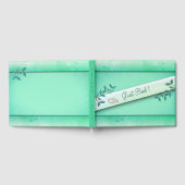Chic Sea Green mit Rings Guest Book Gästebuch (Voll)