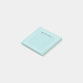 Chic Sea Green | PERSONALISIERT Post-it Klebezettel (angewinkelt)