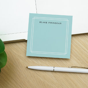 Chic Sea Green PERSONALISIERT Post-it Klebezettel
