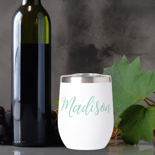 Chic Seafoam Green Personalisiert Name