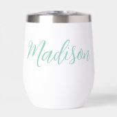 Chic Seafoam Green Personalisiert Name (Vorderseite)