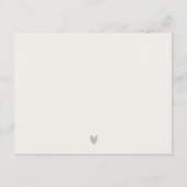 Chic Seascape Palm Tree Island Hochzeitsdetails Begleitkarte (Rückseite)