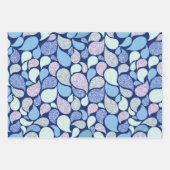 Chic Seepferd Girly Ocean Pattern Baby Girl Geschenkpapier Set (Vorderseite 2)