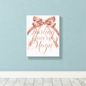 Chic Self Love and Empowerment Message Leinwanddruck (Insitu (Holzboden))