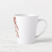 Chic Self Love and Empowerment Message Milchtasse (Rechts)